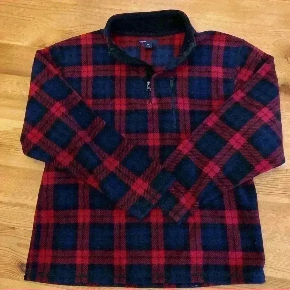 Gap plaid fleece kids M size 8